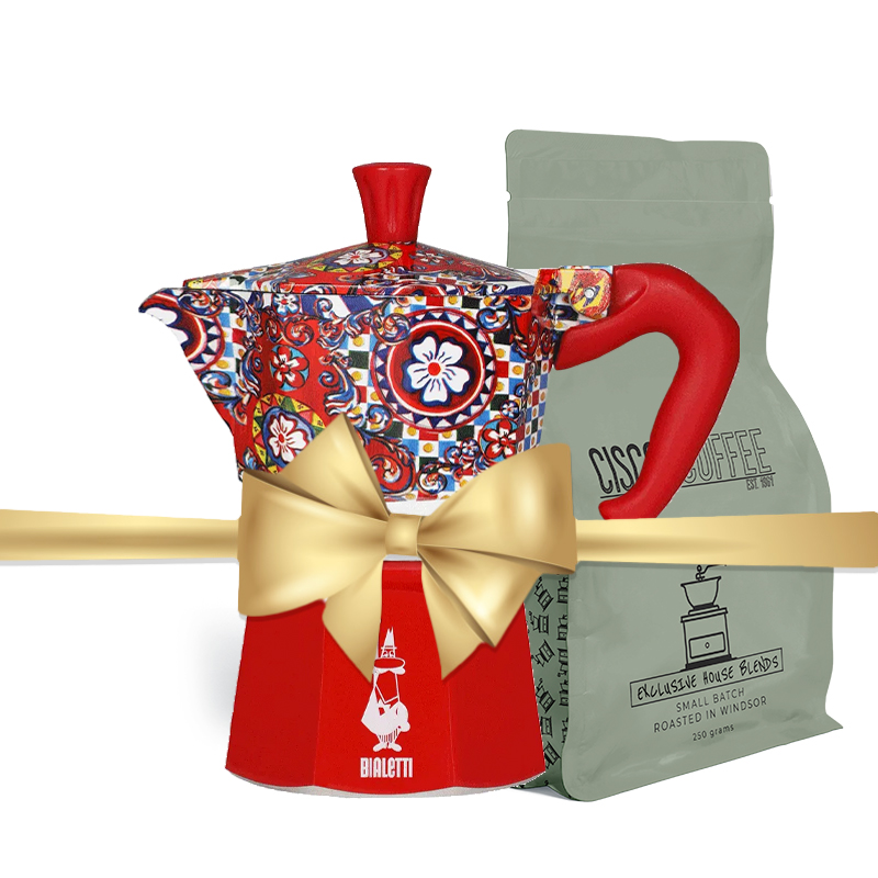 Bialetti Dolce&Gabbana Sicilian Cart Moka Express Gift Set - Image 3